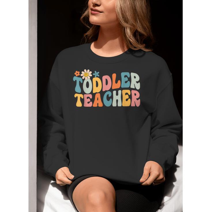 Groovy Toddler Teacher Appreciation Back To School Women Crewneck Sweatshirt, Groovy Teacher Sweatshirts, funny gift Groovy Toddler Teacher Appreciation Back To School Women Crewneck Sweatshirt, Groovy Teacher Sweatshirts, funny gift