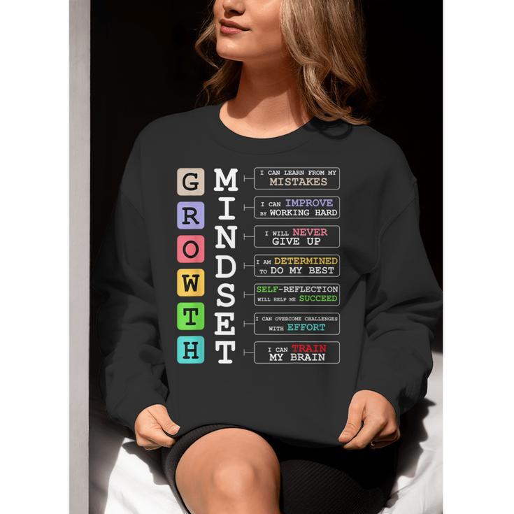 Growth Mindset Shirt Positive School Classroom Teacher Women Crewneck Sweatshirt, funny gift Growth Mindset Shirt Positive School Classroom Teacher Women Crewneck Sweatshirt, funny gift