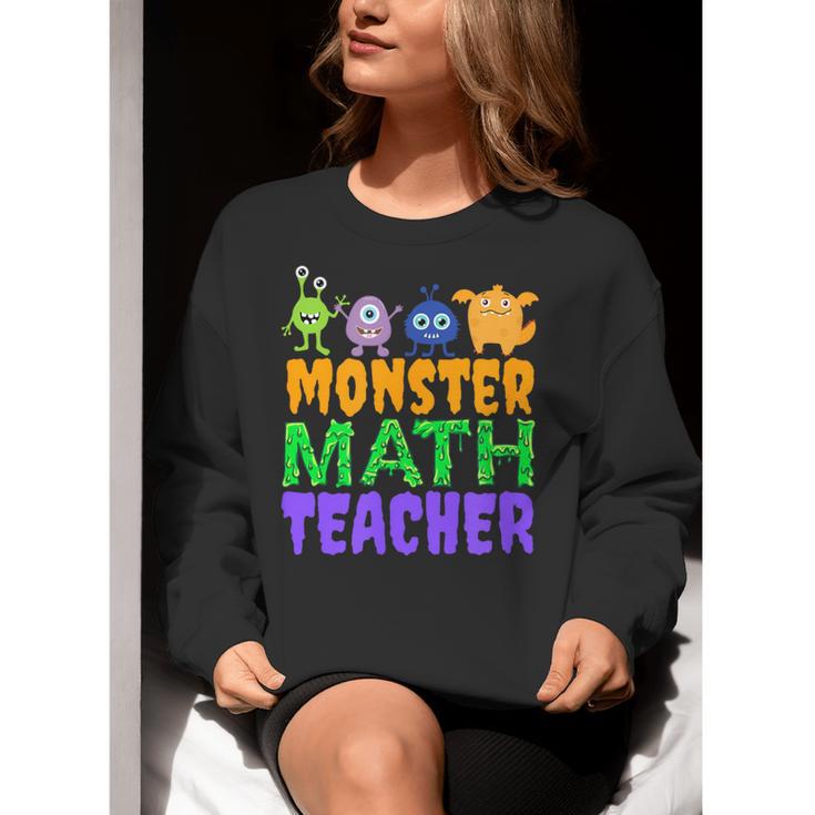 Halloween Monster Math Teacher Men Women Women Crewneck Sweatshirt, funny gift Halloween Monster Math Teacher Men Women Women Crewneck Sweatshirt, funny gift