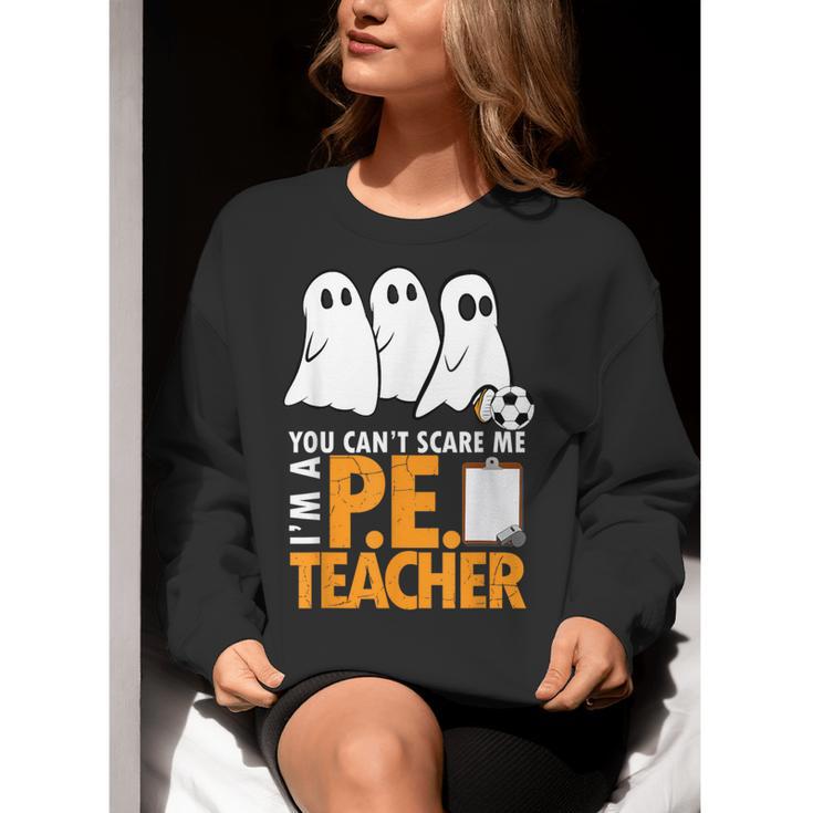 Halloween PE Teacher Shirt Can't Scare Me Women Crewneck Sweatshirt, Pe Teacher Sweatshirts, funny gift Halloween PE Teacher Shirt Can't Scare Me Women Crewneck Sweatshirt, Pe Teacher Sweatshirts, funny gift
