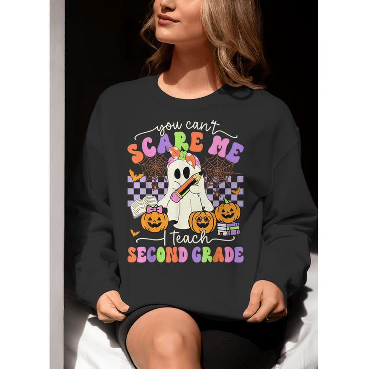 Halloween Teacher You Can't Scare Me I Teach Second Grade Women Crewneck Sweatshirt, funny gift Halloween Teacher You Can't Scare Me I Teach Second Grade Women Crewneck Sweatshirt, funny gift