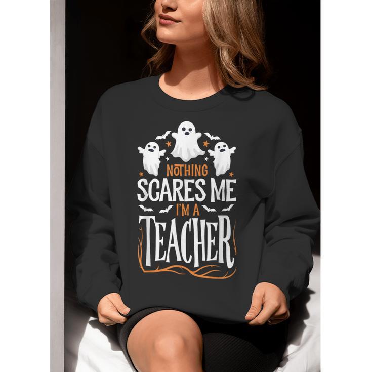 Halloween Teacher Nothing Scares Me Women Men Teachers Women Crewneck Sweatshirt, funny gift Halloween Teacher Nothing Scares Me Women Men Teachers Women Crewneck Sweatshirt, funny gift
