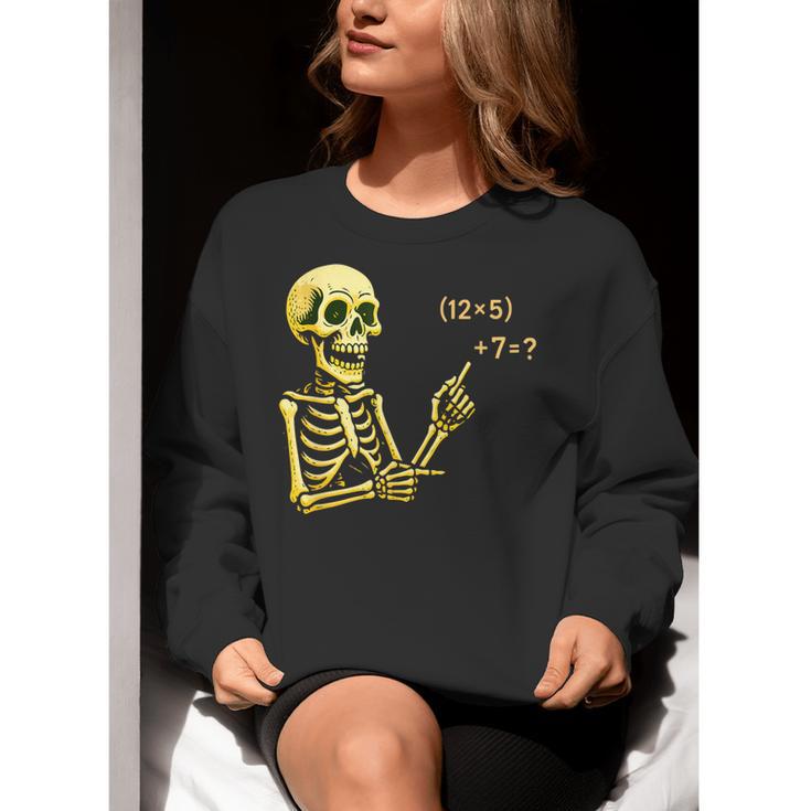 Halloween Teacher Six Seven 6 7 Skeleton Spooky Costume Women Crewneck Sweatshirt, funny gift Halloween Teacher Six Seven 6 7 Skeleton Spooky Costume Women Crewneck Sweatshirt, funny gift