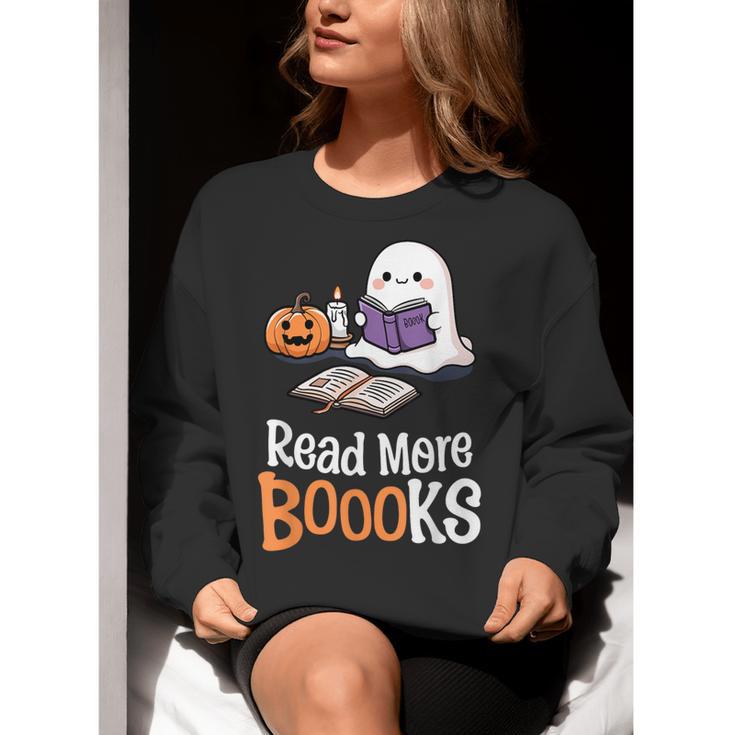 Halloween Teacher Women Cute Reading Ghost Read More Books Women Crewneck Sweatshirt, funny gift Halloween Teacher Women Cute Reading Ghost Read More Books Women Crewneck Sweatshirt, funny gift
