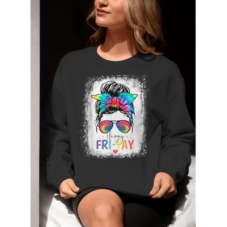 Happy Fri-Yay Friday Teacher Life Happy Friday Women Crewneck Sweatshirt, funny gift