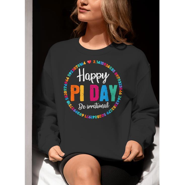 Happy Pi Day Pie Math Coach Teacher Pi Day Lover Nerdy Women Crewneck Sweatshirt, funny gift