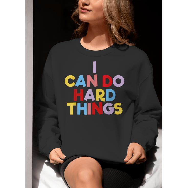 I Can Do Hard Things Teacher Inspiration Do Hard Things Women Crewneck Sweatshirt, funny gift I Can Do Hard Things Teacher Inspiration Do Hard Things Women Crewneck Sweatshirt, funny gift