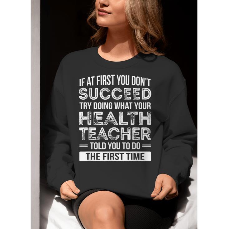 Health Teacher Tshirt Appreciation For Men Women Women Crewneck Sweatshirt, funny gift
