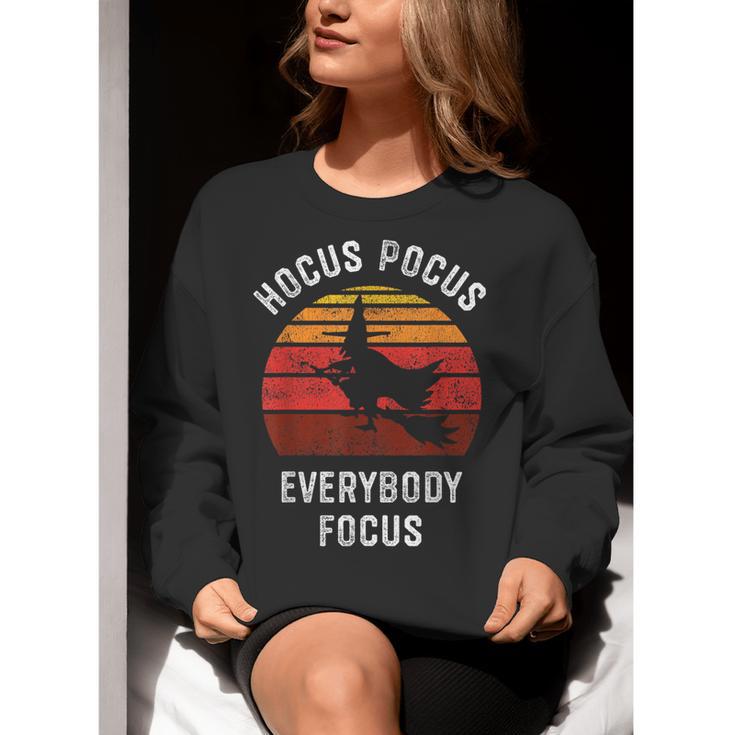 Hocus Pocus Everybody Focus Witch Halloween Teacher Women Women Crewneck Sweatshirt, funny gift Hocus Pocus Everybody Focus Witch Halloween Teacher Women Women Crewneck Sweatshirt, funny gift
