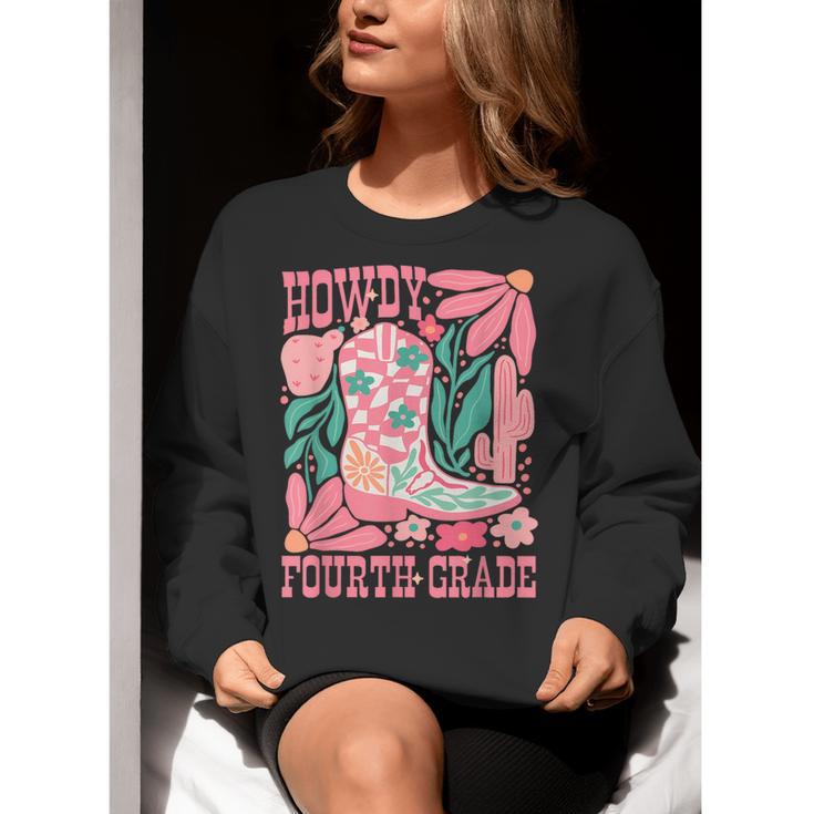 Howdy Fourth Grade Western 4th Grade Teacher Cowboy Cowgirl Women Crewneck Sweatshirt, 4th Grade Teacher Sweatshirts, funny gift Howdy Fourth Grade Western 4th Grade Teacher Cowboy Cowgirl Women Crewneck Sweatshirt, 4th Grade Teacher Sweatshirts, funny gift