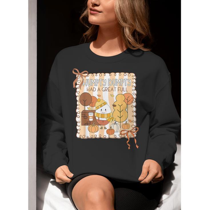 Humpty Dumpty Had A Great Fall Teacher Thanksgiving Autumn Women Crewneck Sweatshirt, funny gift Humpty Dumpty Had A Great Fall Teacher Thanksgiving Autumn Women Crewneck Sweatshirt, funny gift