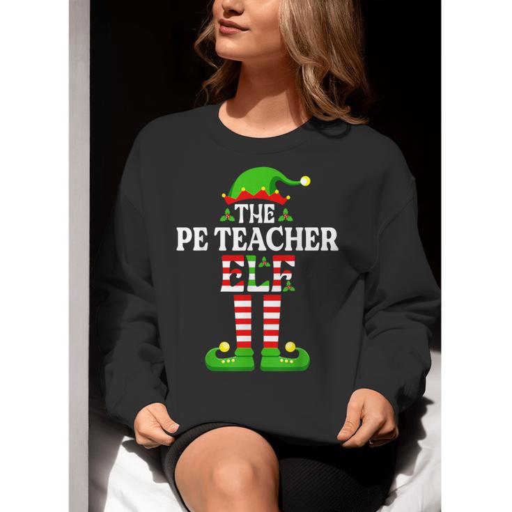 I'm The PE Teacher Elf Christmas Family Matching Women Crewneck Sweatshirt, Pe Teacher Sweatshirts, funny gift