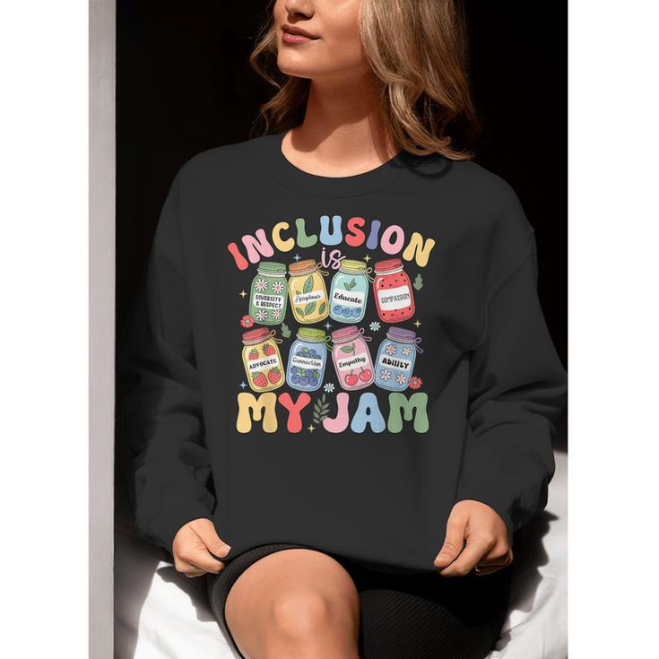 Inclusion Is My Jam SPED Teacher Special Education Life Women Crewneck Sweatshirt, funny gift Inclusion Is My Jam SPED Teacher Special Education Life Women Crewneck Sweatshirt, funny gift