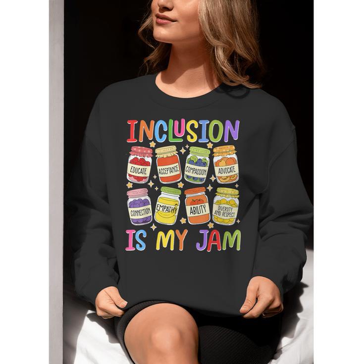 Inclusion Is My Jam SPED Teacher Special Education Teacher Women Crewneck Sweatshirt, funny gift Inclusion Is My Jam SPED Teacher Special Education Teacher Women Crewneck Sweatshirt, funny gift