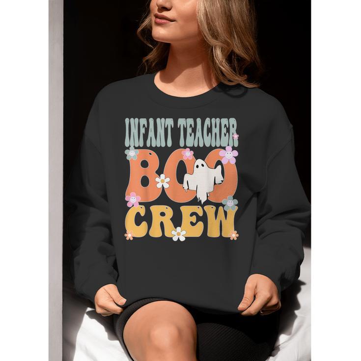 Infant Teacher Boo Crew Ghost Groovy Halloween For Women Women Crewneck Sweatshirt, Groovy Teacher Sweatshirts, funny gift Infant Teacher Boo Crew Ghost Groovy Halloween For Women Women Crewneck Sweatshirt, Groovy Teacher Sweatshirts, funny gift