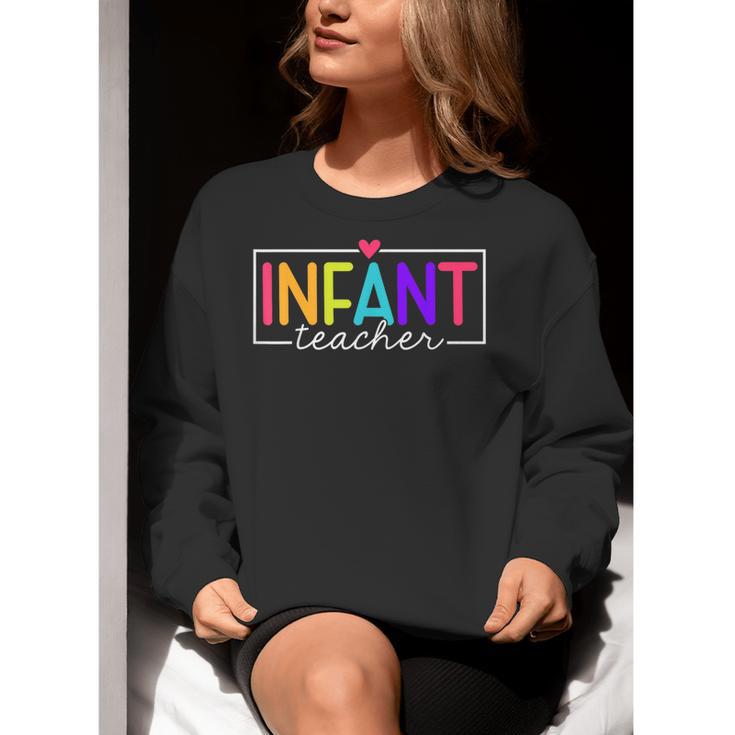 Infant Teacher Daycare Provider Childcare Teacher Women Crewneck Sweatshirt, funny gift Infant Teacher Daycare Provider Childcare Teacher Women Crewneck Sweatshirt, funny gift