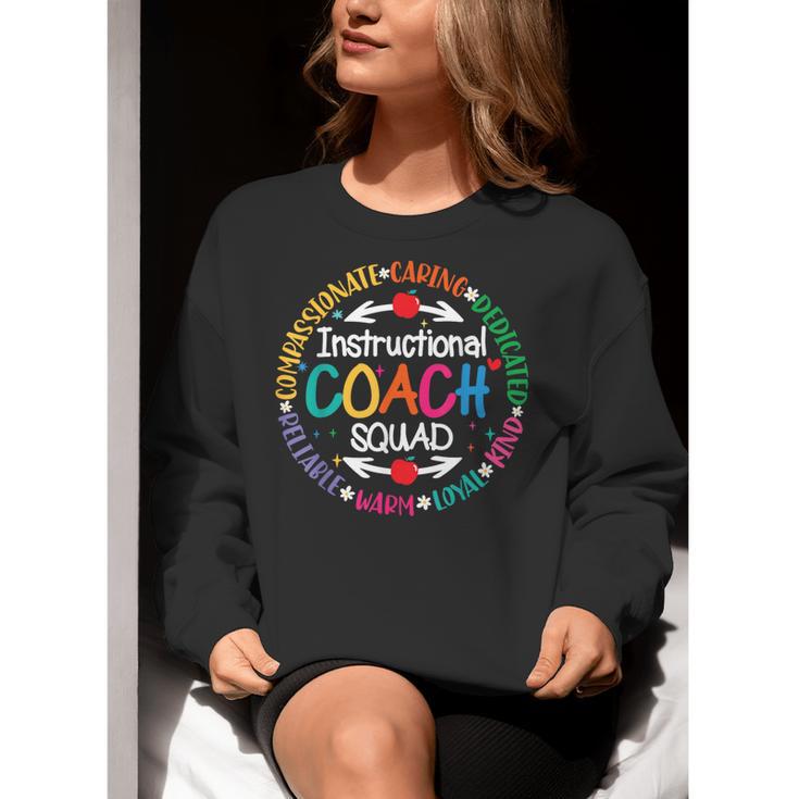 Instructional Coach Squad Teacher Assistant Support Team Women Crewneck Sweatshirt, funny gift Instructional Coach Squad Teacher Assistant Support Team Women Crewneck Sweatshirt, funny gift