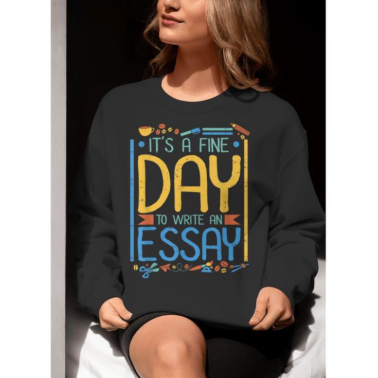 It's A Fine Day To Write An Essay Class English Teacher Women Crewneck Sweatshirt, English Teacher Sweatshirts, funny gift It's A Fine Day To Write An Essay Class English Teacher Women Crewneck Sweatshirt, English Teacher Sweatshirts, funny gift