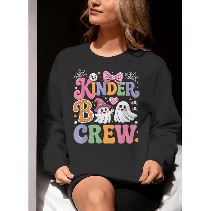 Kinder Boo Crew Kindergarten Teacher Student Halloween Women Crewneck Sweatshirt, funny gift Kinder Boo Crew Kindergarten Teacher Student Halloween Women Crewneck Sweatshirt, funny gift