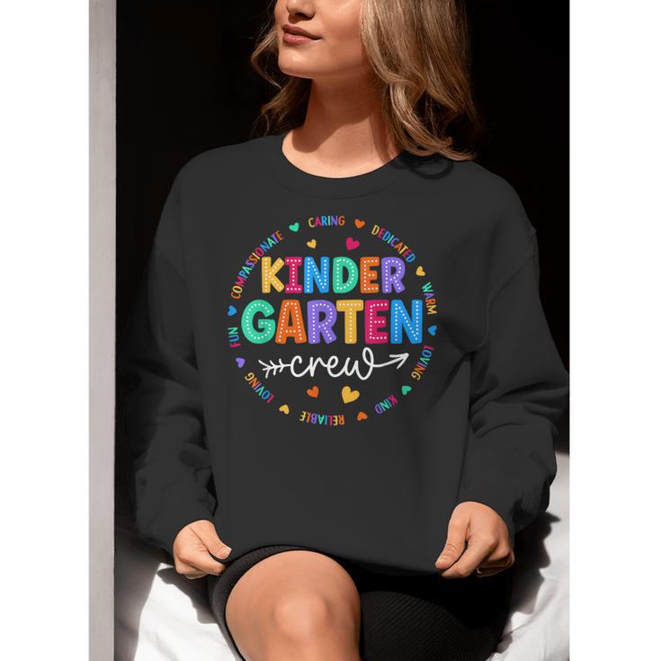 Kindergarten Crew Back To School Kindergarten Teacher Kids Women Crewneck Sweatshirt, funny gift Kindergarten Crew Back To School Kindergarten Teacher Kids Women Crewneck Sweatshirt, funny gift