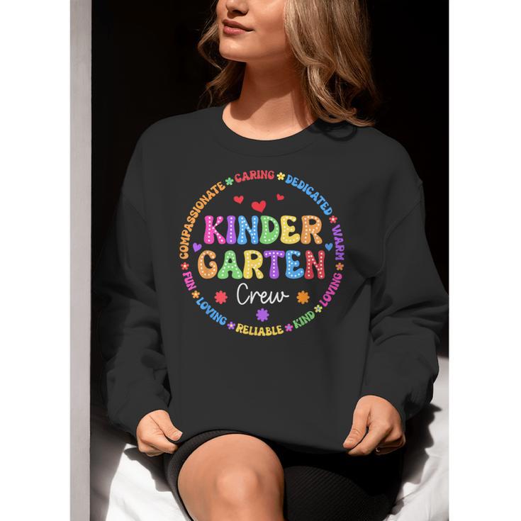 Kindergarten Crew Funy Back To School Teachers Kids Students Women Crewneck Sweatshirt, funny gift