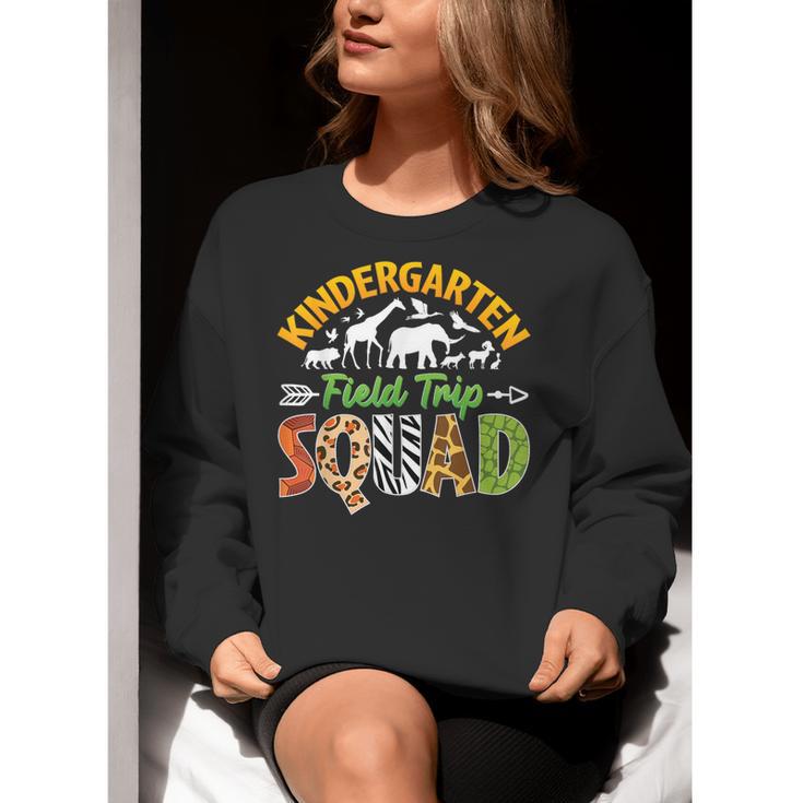 Kindergarten Zoo Field Trip Squad Matching Teacher Students Women Crewneck Sweatshirt, funny gift Kindergarten Zoo Field Trip Squad Matching Teacher Students Women Crewneck Sweatshirt, funny gift