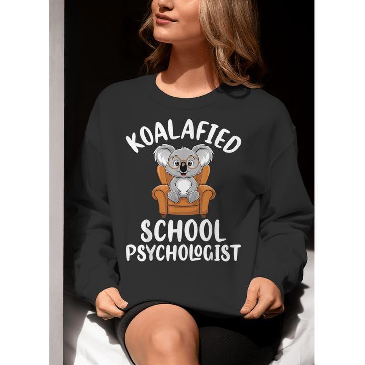 Koalafied School Psychologist Koala Lover Psychology Teacher Women Crewneck Sweatshirt, funny gift Koalafied School Psychologist Koala Lover Psychology Teacher Women Crewneck Sweatshirt, funny gift
