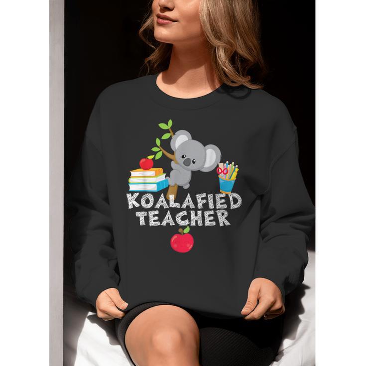 Koalafied Teacher Proud School Teacher Koala Cute T-Shirt Women Crewneck Sweatshirt, funny gift Koalafied Teacher Proud School Teacher Koala Cute T-Shirt Women Crewneck Sweatshirt, funny gift
