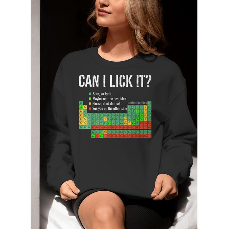 Can I Lick It Periodic Table Science Teacher Student Women Crewneck Sweatshirt, Science Teacher Sweatshirts, funny gift Can I Lick It Periodic Table Science Teacher Student Women Crewneck Sweatshirt, Science Teacher Sweatshirts, funny gift