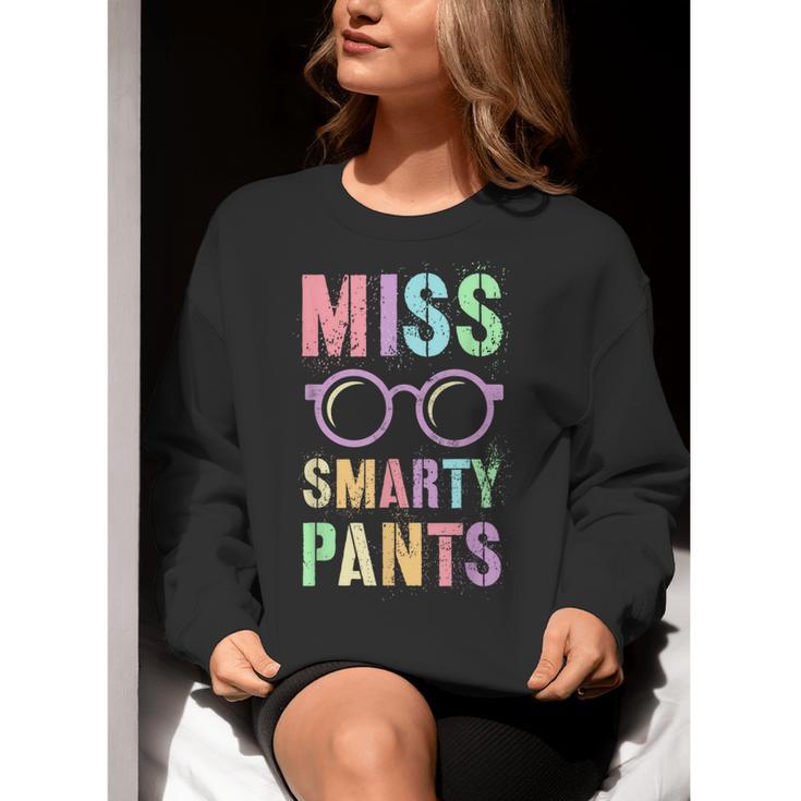 Little MISS SMARTY PANTS School Grad Teacher Last Day Women Crewneck Sweatshirt, funny gift Little MISS SMARTY PANTS School Grad Teacher Last Day Women Crewneck Sweatshirt, funny gift
