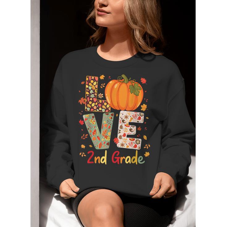 Love 2nd Grade Happy Fall Thanksgiving For 2nd Teacher For Men Women Girls Kids Women Crewneck Sweatshirt, 2nd Grade Teacher Sweatshirts, funny gift Love 2nd Grade Happy Fall Thanksgiving For 2nd Teacher For Men Women Girls Kids Women Crewneck Sweatshirt, 2nd Grade Teacher Sweatshirts, funny gift