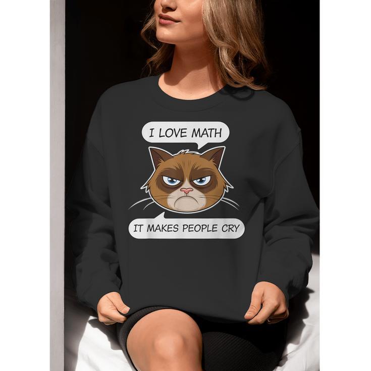 I Love Math It Makes People Cry Math Teacher Women Crewneck Sweatshirt, funny gift I Love Math It Makes People Cry Math Teacher Women Crewneck Sweatshirt, funny gift