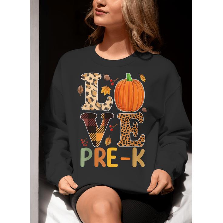 Love Pre-k Teacher Shirts Autumn Fall Pumpkin Fall Leopard Women Crewneck Sweatshirt, funny gift Love Pre-k Teacher Shirts Autumn Fall Pumpkin Fall Leopard Women Crewneck Sweatshirt, funny gift