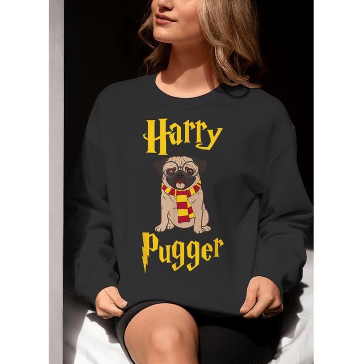 Lovely Harry Pugger Pug Women Crewneck Sweatshirt, funny gift