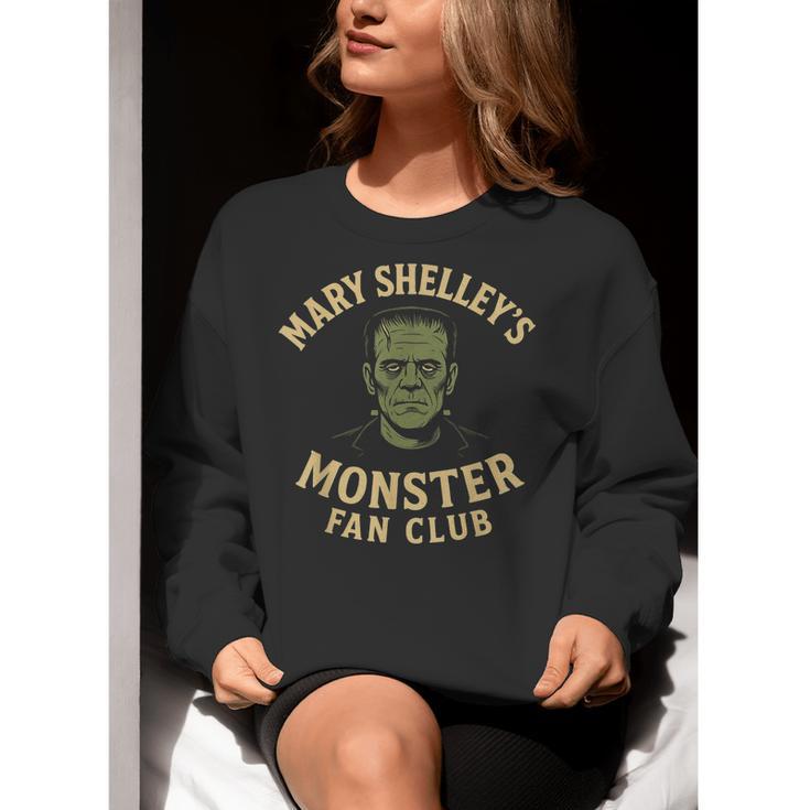 Mary Shelley's Monster Fan Club Gothic Horror Parody Women Crewneck Sweatshirt, funny gift