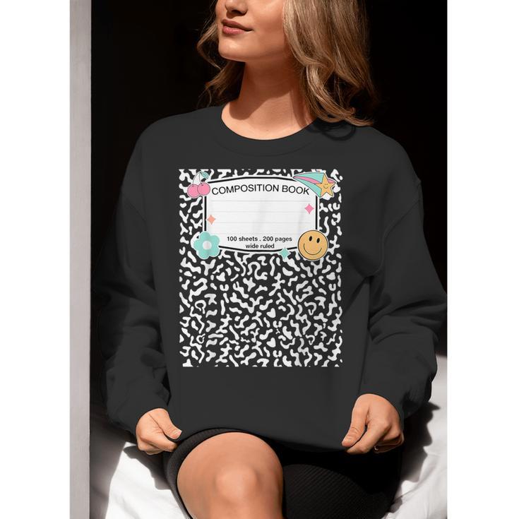 Matching Group Halloween Teacher Composition Book Notebook Women Crewneck Sweatshirt, funny gift Matching Group Halloween Teacher Composition Book Notebook Women Crewneck Sweatshirt, funny gift