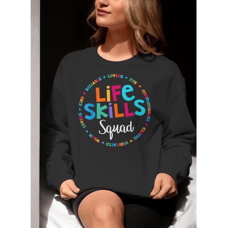 Matching Life Skills Squad Teacher Special Ed SPED Team Crew Women Crewneck Sweatshirt, funny gift Matching Life Skills Squad Teacher Special Ed SPED Team Crew Women Crewneck Sweatshirt, funny gift