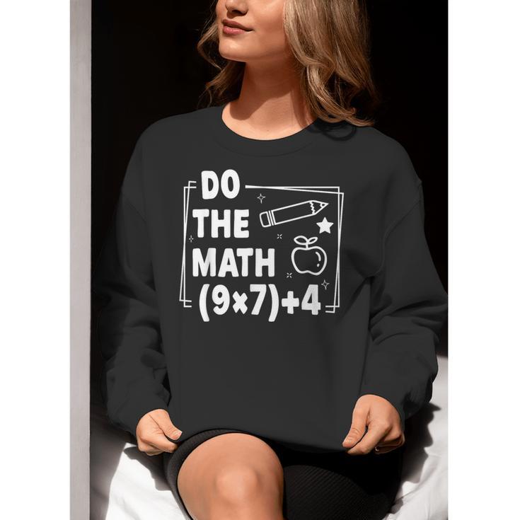 Do The Math 67 Meme PEMDAS Elementary Teacher Joke Women Crewneck Sweatshirt, funny gift Do The Math 67 Meme PEMDAS Elementary Teacher Joke Women Crewneck Sweatshirt, funny gift