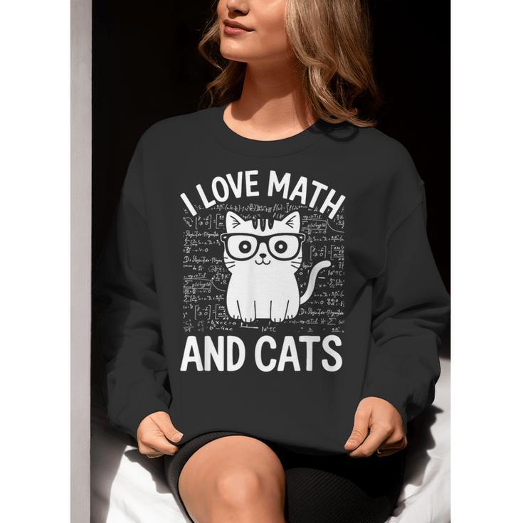 Math And Cats Apparel For Teachers Students Cat Lovers Women Crewneck Sweatshirt, funny gift Math And Cats Apparel For Teachers Students Cat Lovers Women Crewneck Sweatshirt, funny gift