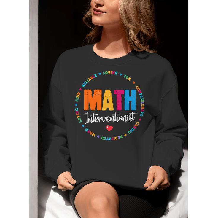 Math Interventionist Teacher Coach Squad Mathematics STEM Women Crewneck Sweatshirt, funny gift Math Interventionist Teacher Coach Squad Mathematics STEM Women Crewneck Sweatshirt, funny gift