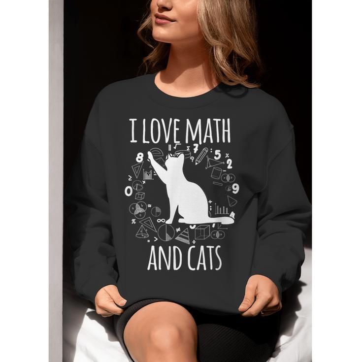 Math Nerd Math Teacher Cat Lover I Love Math And Cats Women Crewneck Sweatshirt, funny gift Math Nerd Math Teacher Cat Lover I Love Math And Cats Women Crewneck Sweatshirt, funny gift