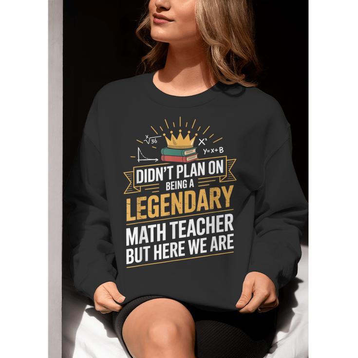 Math Teacher For Algebra Lovers Mathematics Women Crewneck Sweatshirt, funny gift