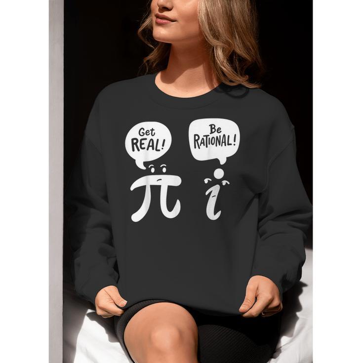 Math Teacher Math Student Be Real Get Rational Women Crewneck Sweatshirt, funny gift Math Teacher Math Student Be Real Get Rational Women Crewneck Sweatshirt, funny gift
