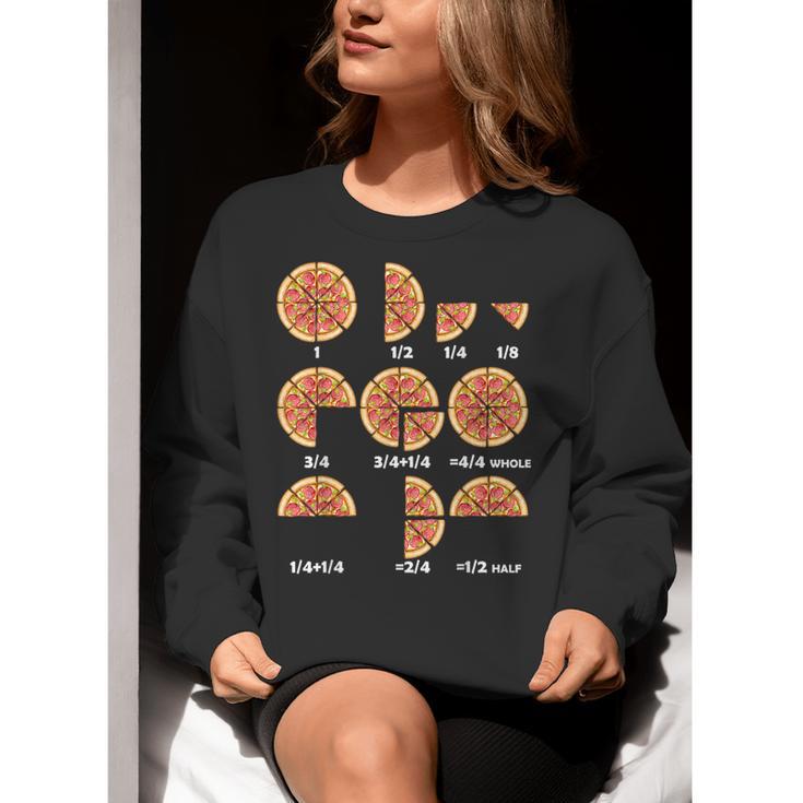 Maths Day Costume Idea Kids Teachers Pizza Slice Fraction Women Crewneck Sweatshirt, funny gift Maths Day Costume Idea Kids Teachers Pizza Slice Fraction Women Crewneck Sweatshirt, funny gift