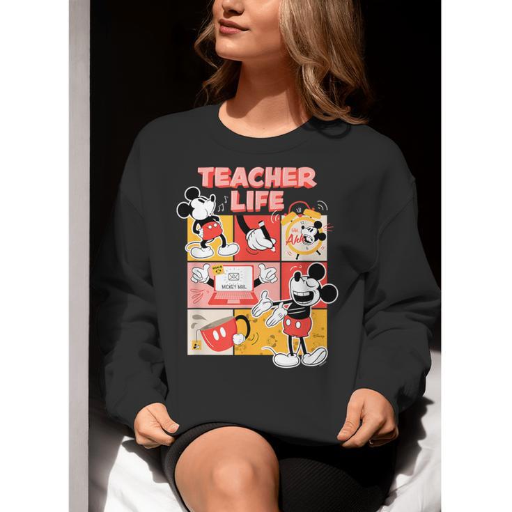 Mickey Mouse Teacher Life Women Crewneck Sweatshirt, funny gift Mickey Mouse Teacher Life Women Crewneck Sweatshirt, funny gift