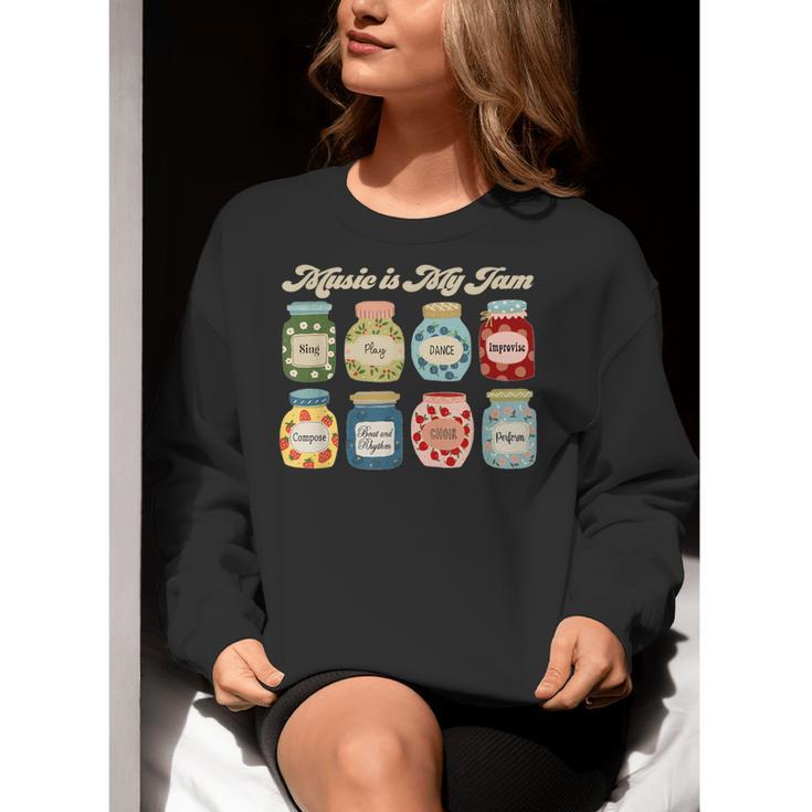 Music Is My Jam Back To School Music Teacher Specials Team Women Crewneck Sweatshirt, funny gift