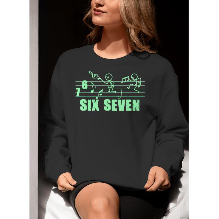 Musical 67 Music Meme Slang Six Seven Music Teacher Women Crewneck Sweatshirt, funny gift Musical 67 Music Meme Slang Six Seven Music Teacher Women Crewneck Sweatshirt, funny gift