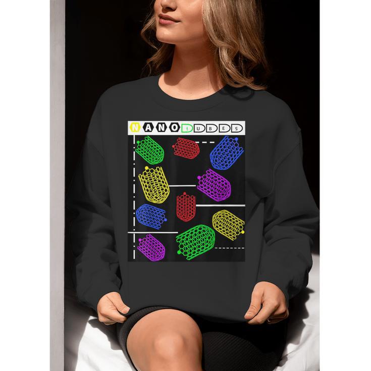 Nerdy Forms Nanotubes Chemistry Teacher Geek Women Crewneck Sweatshirt, funny gift Nerdy Forms Nanotubes Chemistry Teacher Geek Women Crewneck Sweatshirt, funny gift