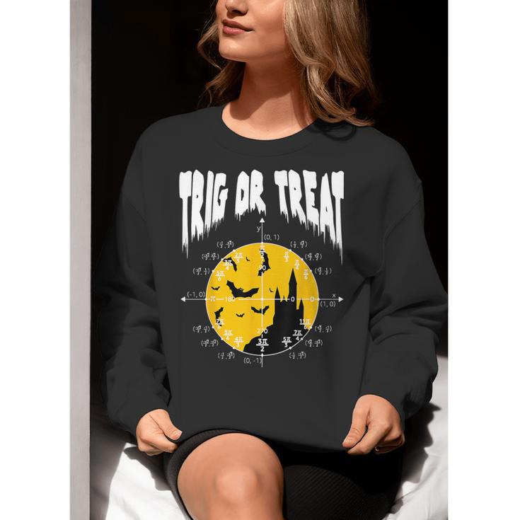 Nerdy Trig Or Treat Halloween Costume Math Teacher Women Crewneck Sweatshirt, funny gift Nerdy Trig Or Treat Halloween Costume Math Teacher Women Crewneck Sweatshirt, funny gift