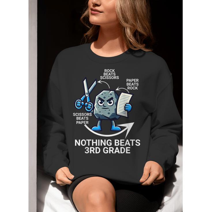 Nothing Beats 3rd Grade Back To School Kids Teachers Women Crewneck Sweatshirt, funny gift